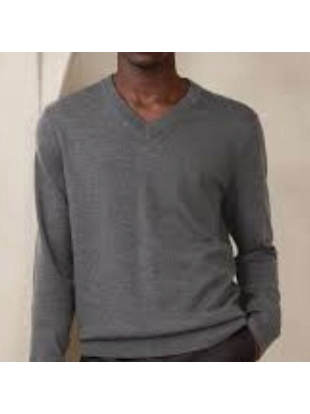 Banana Republic Merino wool pullover grey sweater. Size large. EUC